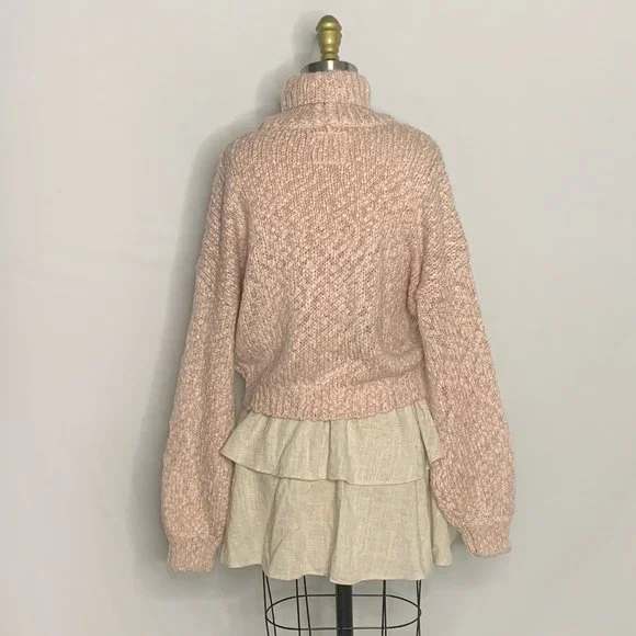 Hollister - Pink Sparkly Chunky Sweater - Picture 3 of 4